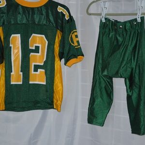 Youth Football Packers Jersey Pants Green Gold #12